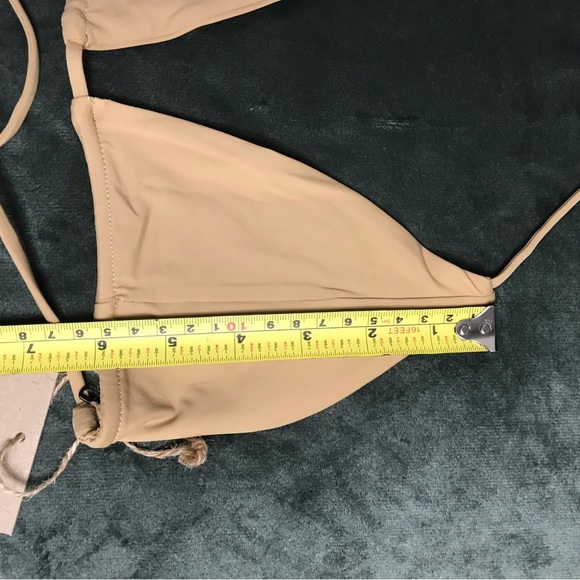 Stone Fox Swim Tropez Bikini Top Tannin Size M Medium New With Tags NWT 1052T - Picture 6 of 16